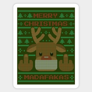 MERRY CHRISTMAS MADAFAKAS Sticker